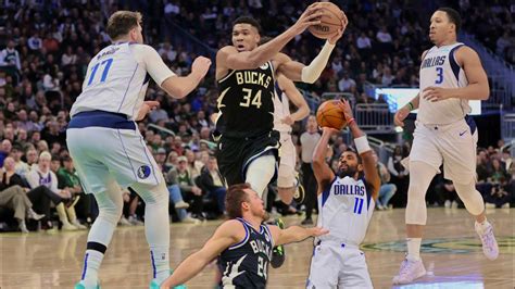 Epic Duel Between Dame Giannis Vs Kyrie Luka Mavericks At Bucks