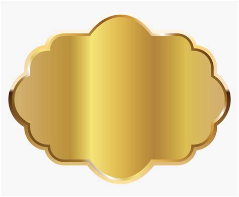 Gold Label Template Clipart Png Image Artofit