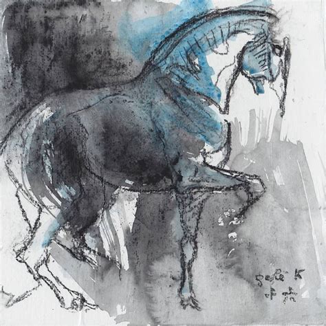 Equine Nude 119 Drawing By Benedicte Gele Saatchi Art