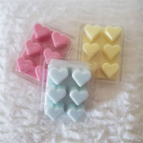 Heart Shaped Scented Wax Melts Hearts Colored Heart Wax Etsy