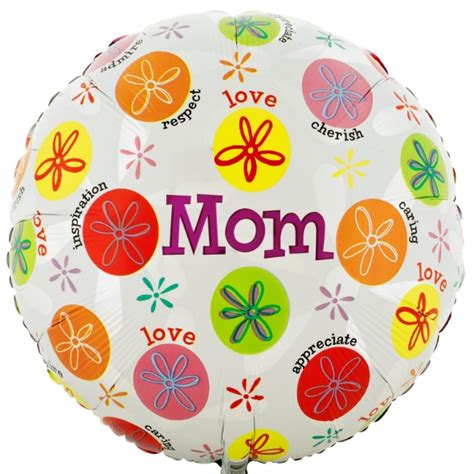 18 Mom Messages Mothers Day Mylar Foil Balloon Balloon Warehouse™