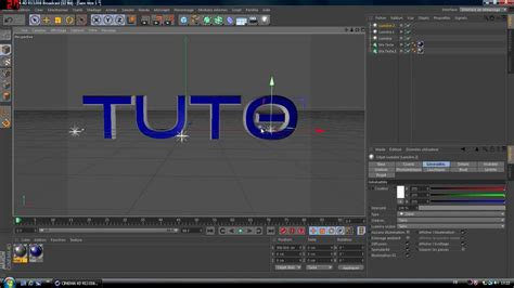 Tuto Créer un texte en 3D sur Cinema4D HD YouTube