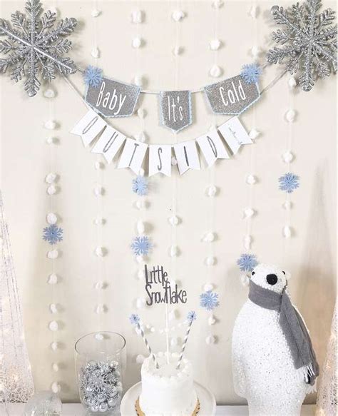 Silver and White Snowy Baby Shower – Baby Shower Ideas 4U