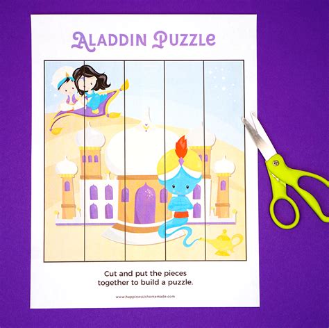 Aladdin Preschool Printables - Happiness is Homemade