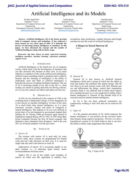 PDF Artificial Intelligence And Its Models