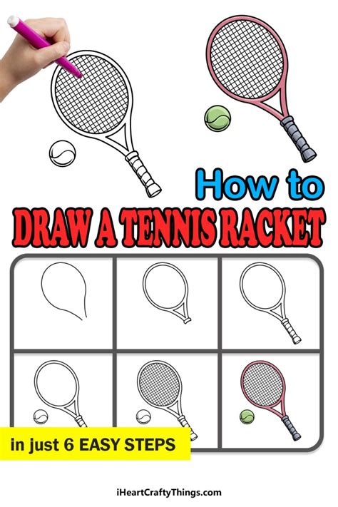 Tennis Racket Drawing How To Draw A Tennis Racket Step By Step