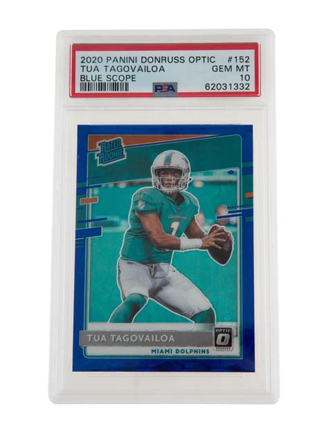 Trading Cards 2020 Panini Donruss Optic Tua Tagovailoa PSA 10 Rookie