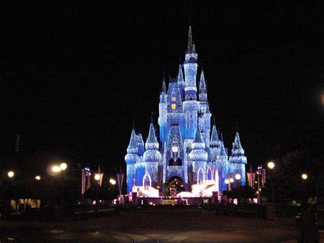 WDW Castle Christmas Lights - Theme Parks, Roller Coasters, & Donkeys! - Theme Park Review