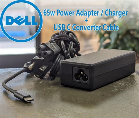 Genuine Dell Laptop Charger 65w Watt Usb Type C Ac Power Adapter Ebay