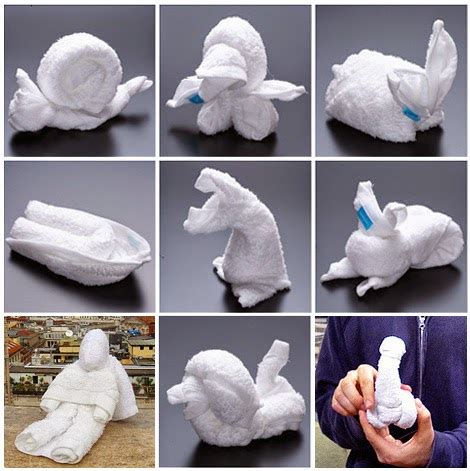 towel origami animals ~ craft art ideas