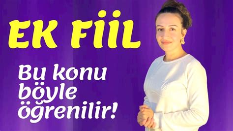 Ek Fiil Ek Eylem Bu Konu B Yle Renilir Youtube