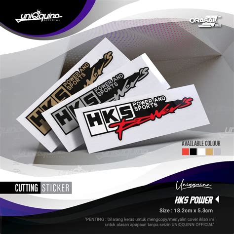 Jual UQ Cutting Stiker HKS Power Stiker HKS Power Stiker Motor