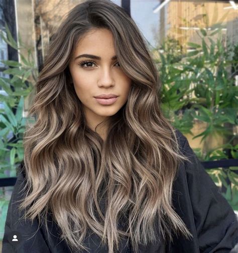 Ash Brown Hair Balayage Baylage Hair Brunette Hair With Highlights