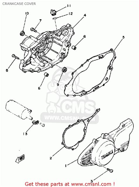 Yamaha Sr250 1981 Exciter1 Usa Crankcase Cover Buy Original Crankcase