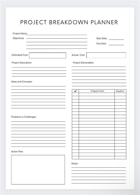 Project Breakdown Planner,project Delivery,meeting Agenda,project