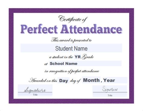 9+ Attendance Certificate Templates - Download Free Documents in PDF , Word , PSD