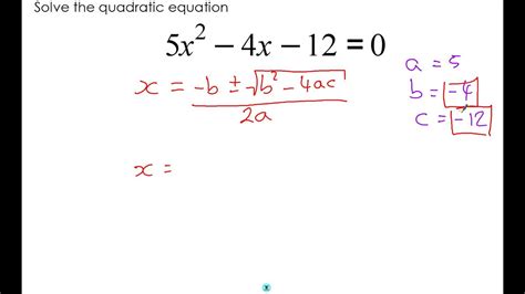 Quadratic Formula Part 3 Solving Without A Calculator YouTube