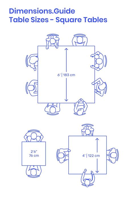 Square Tables People Dining Table Sizes Dining Table Dimensions