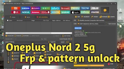 OnePlus Nord 2 5G Frp Pattern Reset Easy Solution Unlock Tool YouTube