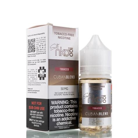 Cuban Blend Ejuice By Naked Salt Ml