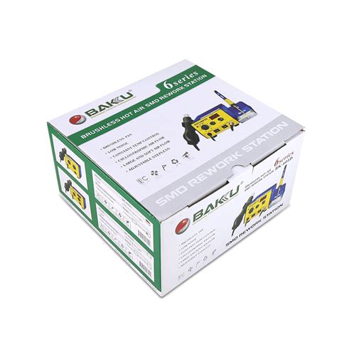 BAKU BK 601D AC 220V LED Display 2 In 1 Hot Air Gun Soldering Iron Soldering Station Alexnld