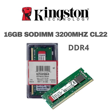RAM 16GB SODIMM DDR4 KINGSTON KVR 3200MHZ | AyP Computacion