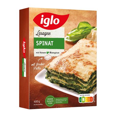 Iglo Spinatlasagne Billa Online Shop