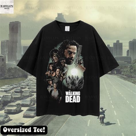 Oversized The Walking Dead Group Shirt Sweatshirt Hoodie Twd Shirt