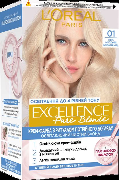 Стойкая крем краска для волос L Oreal Paris Excellence Creme 01 Супер