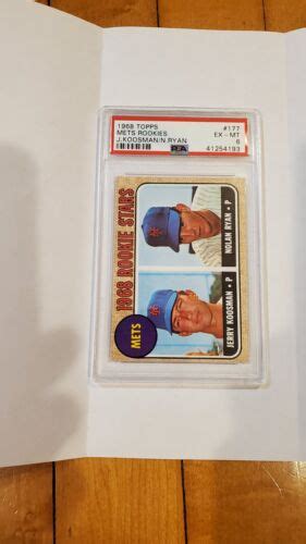 1968 TOPPS 177 NOLAN RYAN RC METS HOF PSA 6 EBay