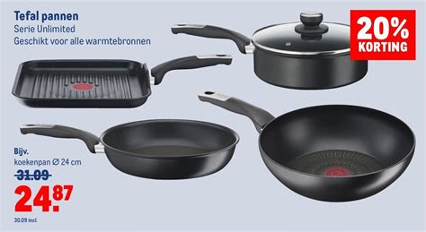 Tefal Pannen Serie Unlimited Aanbieding Bij Makro