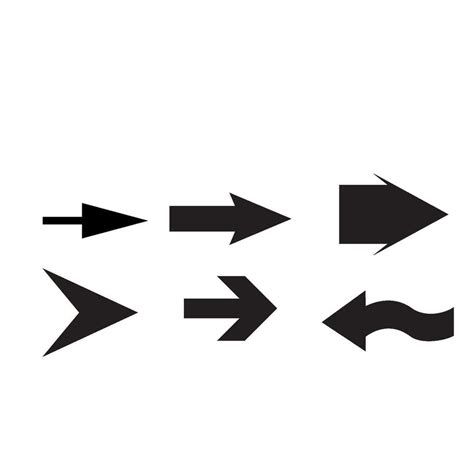 Set of black vector arrows. Arrow icon. Arrow vector icon. Arrow ...