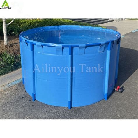 Round Foldable Pvc Fish Tanks Poly Tank Aquaculture Fish Farming