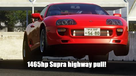 Toyota Supra Mk4 Highway Pull 400kmh Assetto Corsa Youtube