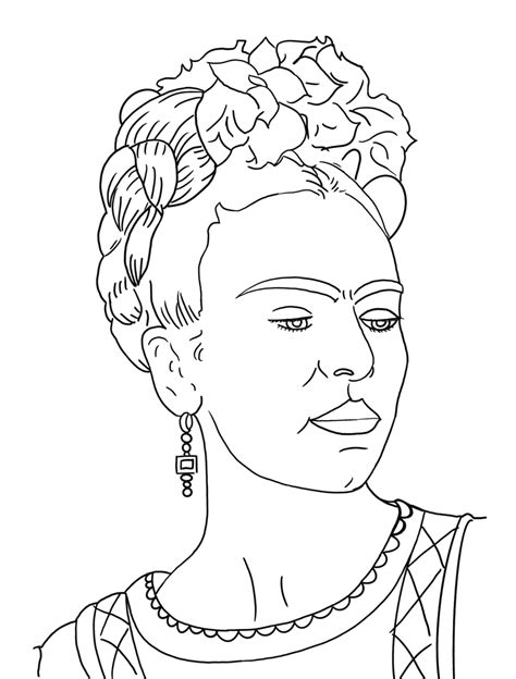 Coloriages Frida Kahlo Imprimables Gratuits Pour Les Enfants Et Les Adultes