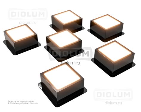 Купить Светодиодный светильник Грильято Домино x6 75х75 33Вт 4000К IP20 ...