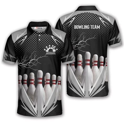 King Pins Lightning Custom Bowling Shirts For Men Primesty