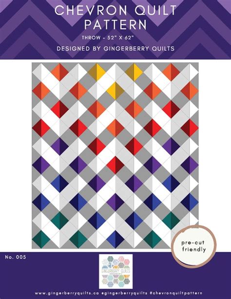 Chevron Quilt Pattern Easy Quilt Pattern - Etsy