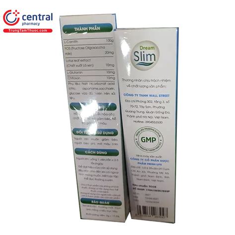 [CHÍNH HÃNG] Viên sủi giảm cân Dream Slim giảm mỡ & dáng đẹp