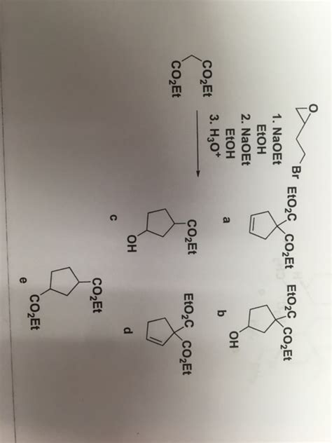 Solved 1 NaOEt EtOH 2 NaOEt EtoH 3 H3o OH CO2Et Eto2C Chegg