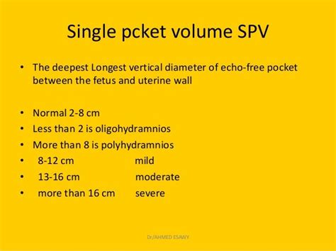 14 Amniotic Fluid Imaging Dr Ahmed Esawy
