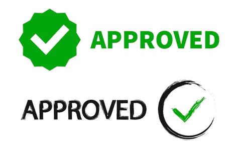 Premium Vector Approve Sign Vector Isolated Element Approved Symbol