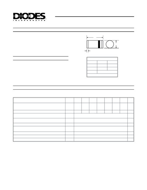 Dl Datasheet Pdf Pinout A Surface Mount Glass Passivated