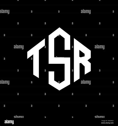 TSR letter logo design with polygon shape. TSR polygon and cube shape ...