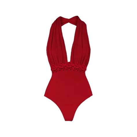 Red Flower One Piece Swimwear With Cover Up Trend Swimsuit 2024 Sexy