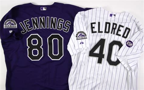 Lot Detail Colorado Rockies Game Worn Jersey Collection Lot