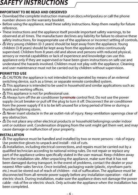 Whirlpool WHI49LB Инструкция по эксплуатации онлайн [4/69] 561974