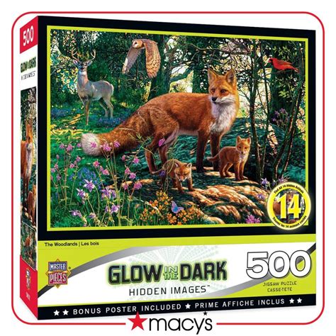 Masterpieces Puzzles Piece Glow In The Dark Jigsaw Puzzle For