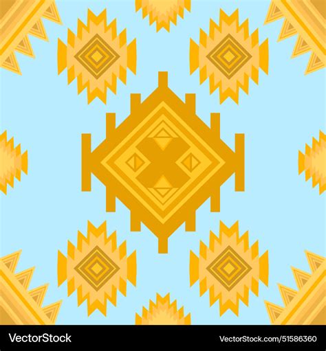 Seamless Pattern Geometric Diamond Triangle Vector Image