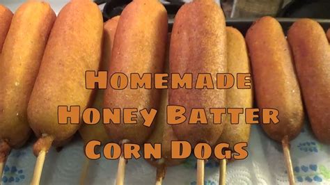 Homemade Honey Batter Corn Dogs Recipe Youtube Corndog Recipe Corn